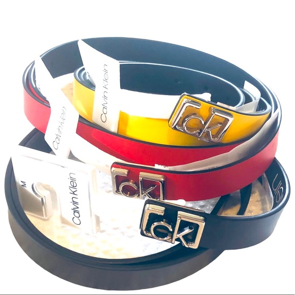 Calvin Klein Accessories - Calvin Klein Bundle of 3 Pegged Dress Belts